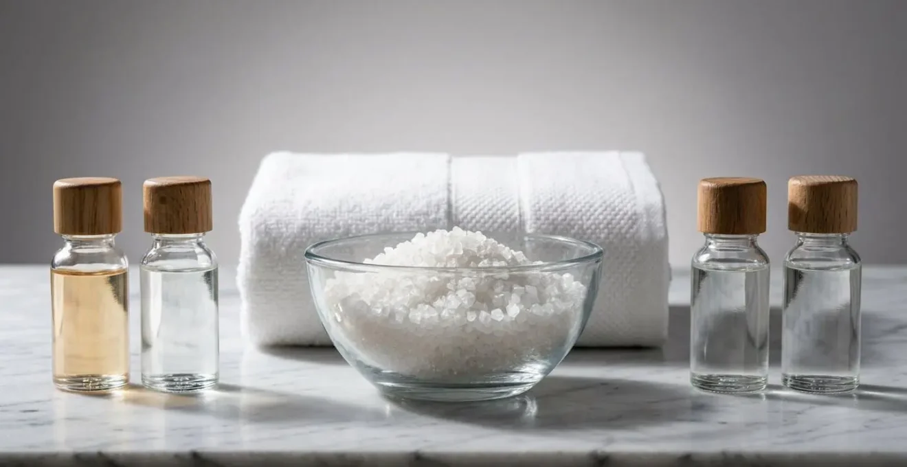 Sélection de produits d'entretien compatibles pour baignoire balnéo